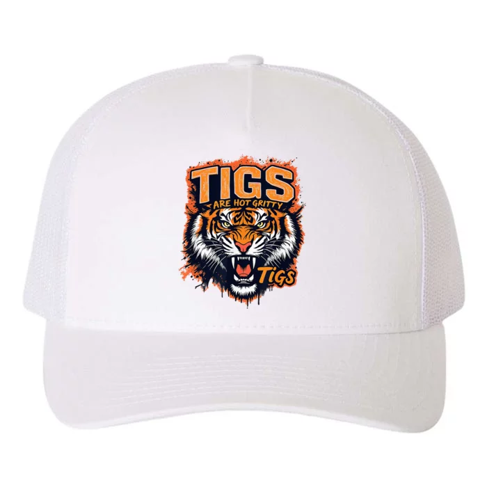 Tigers Gritty Tigs Gritty Tigers Yupoong Adult 5-Panel Trucker Hat