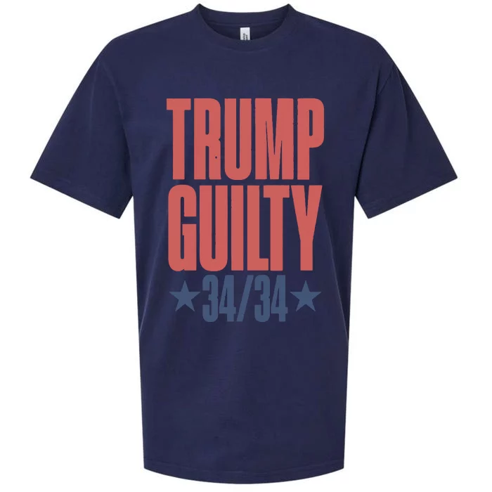 Trump Guilty Trump Convicted Sueded Cloud Jersey T-Shirt