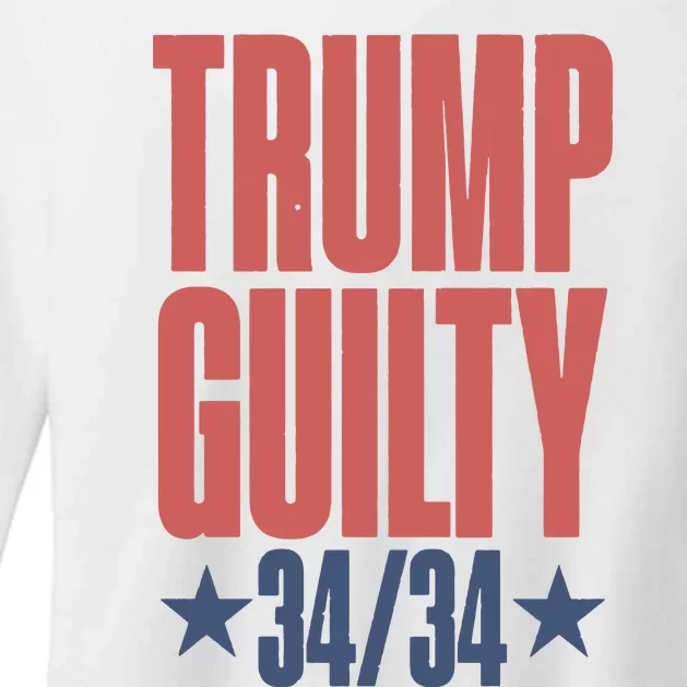 Trump Guilty Trump Convicted Womens CVC Long Sleeve Shirt