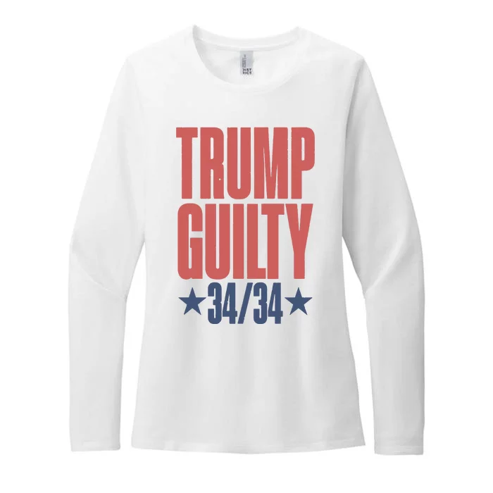 Trump Guilty Trump Convicted Womens CVC Long Sleeve Shirt