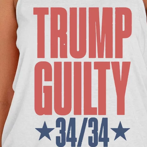 Trump Guilty Trump Convicted Women's Knotted Racerback Tank