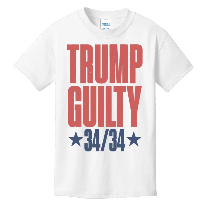 Trump Guilty Trump Convicted Kids T-Shirt