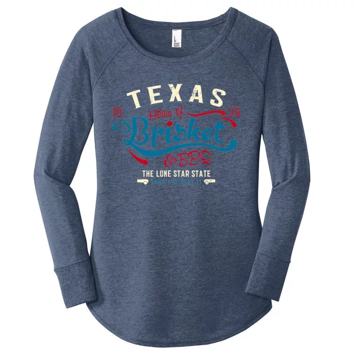 Texan Grillmaster: Texas Bbq Brisket Texas Independence Day Gift Women's Perfect Tri Tunic Long Sleeve Shirt