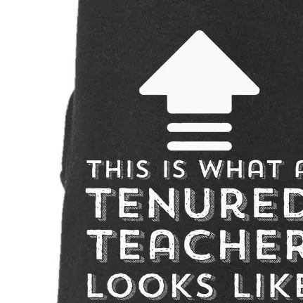 Tenure Gifts Tenured Teacher Gifts Women Men Funny Tenure Doggie 3-End Fleece Hoodie