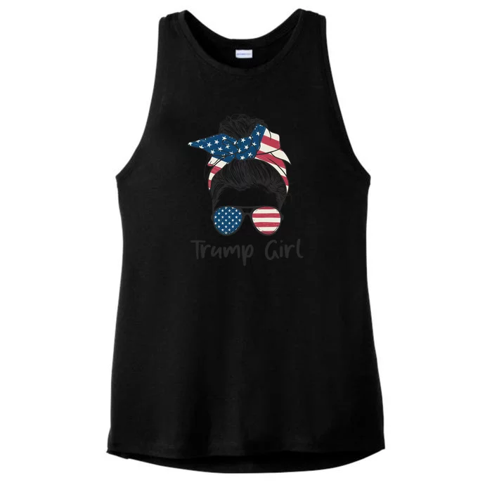 Trump Girl | Trump 2024 Election Gifts Ladies Tri-Blend Wicking Tank