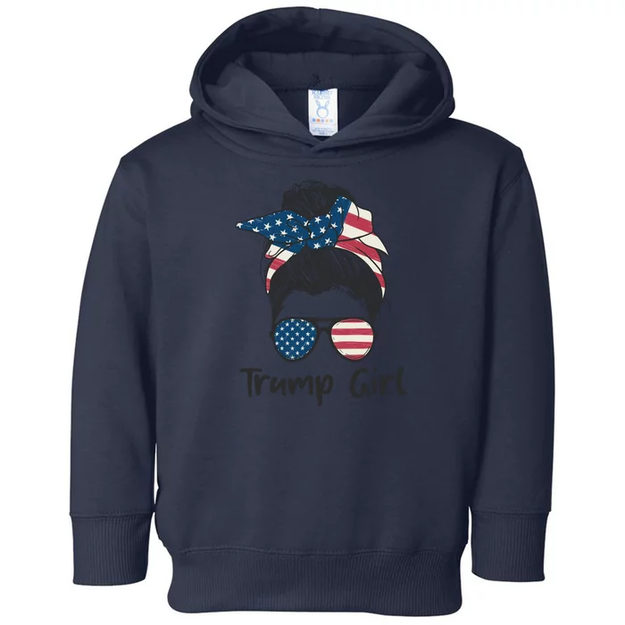 Trump Girl | Trump 2024 Election Gifts Toddler Hoodie