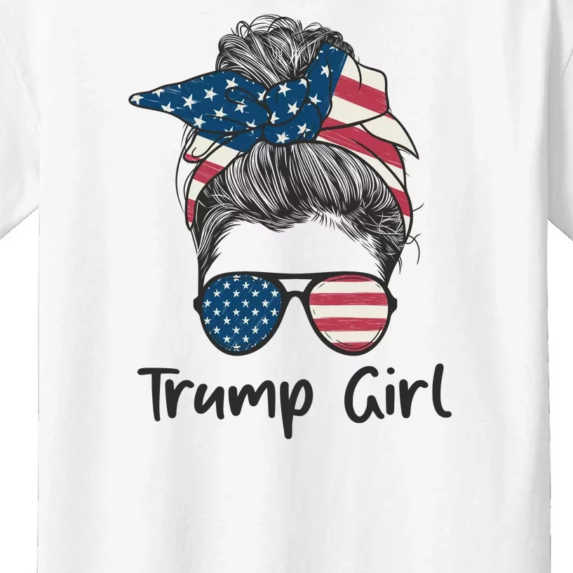 Trump Girl | Trump 2024 Election Gifts Kids T-Shirt