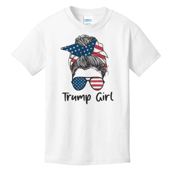 Trump Girl | Trump 2024 Election Gifts Kids T-Shirt