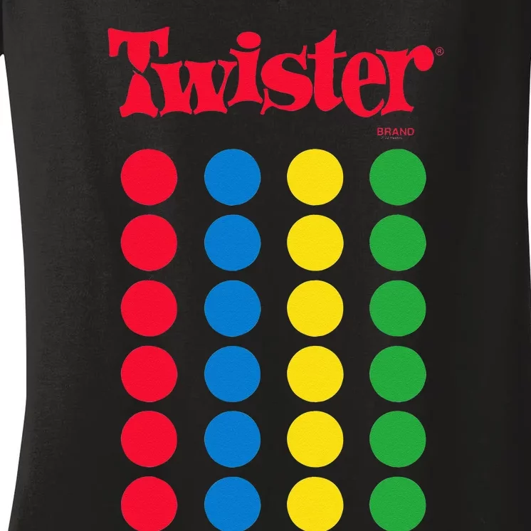 Twister Game Women's V-Neck T-Shirt