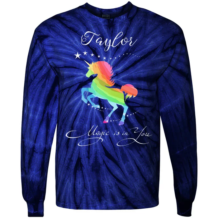 Taylor Gift Taylor Horse Rainbow Tie-Dye Long Sleeve Shirt