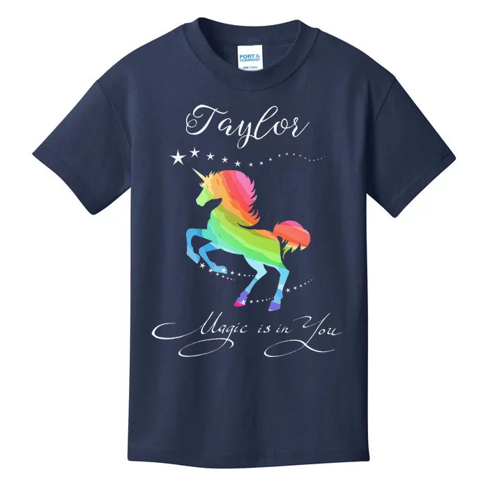 Taylor Gift Taylor Horse Rainbow Kids T-Shirt