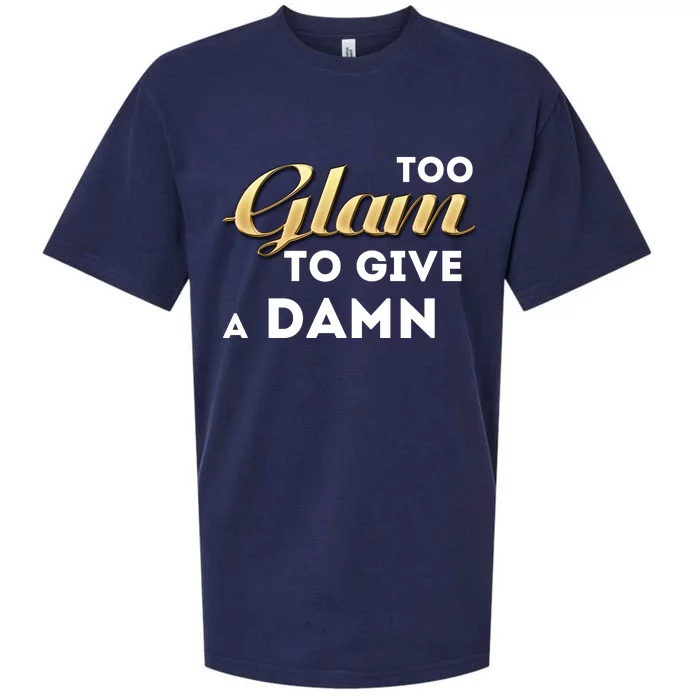 Too Glam To Give A Damn Sueded Cloud Jersey T-Shirt