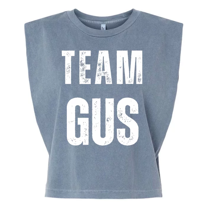 Team Gus ThatS My Dad Gus Garment-Dyed Women's Muscle Tee