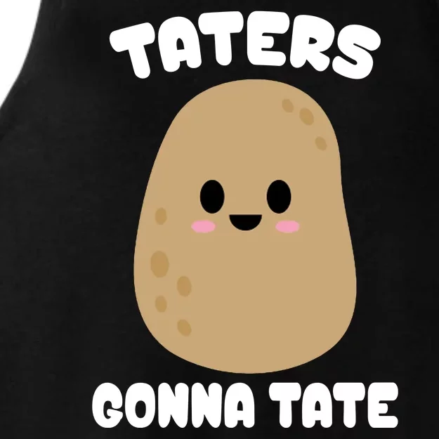 Taters Gonna Tate Funny Potato Ladies Tri-Blend Wicking Tank