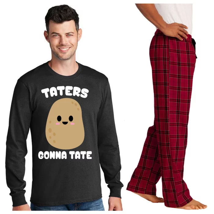 Taters Gonna Tate Funny Potato Long Sleeve Pajama Set