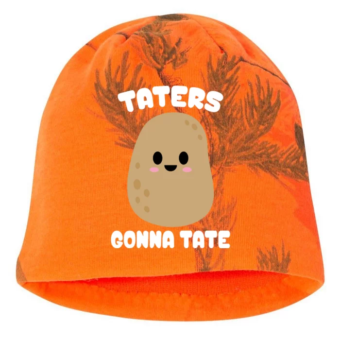 Taters Gonna Tate Funny Potato Kati - Camo Knit Beanie