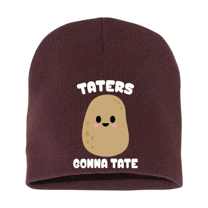 Taters Gonna Tate Funny Potato Short Acrylic Beanie