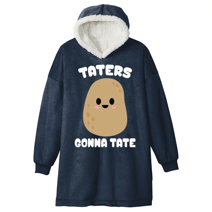 Taters Gonna Tate Funny Potato Hooded Wearable Blanket