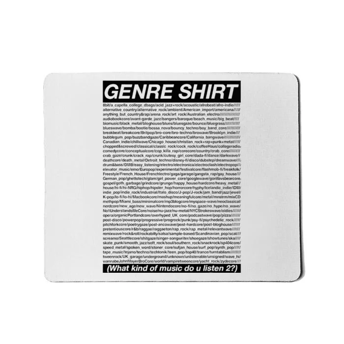 The Genre Mousepad