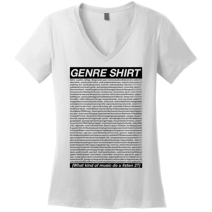 The Genre Women's V-Neck T-Shirt