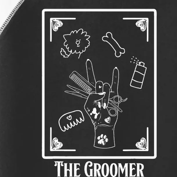 The Groomer Tarot Card Pet Dog Groomer Apparel Gift For Toddler Fine Jersey T-Shirt