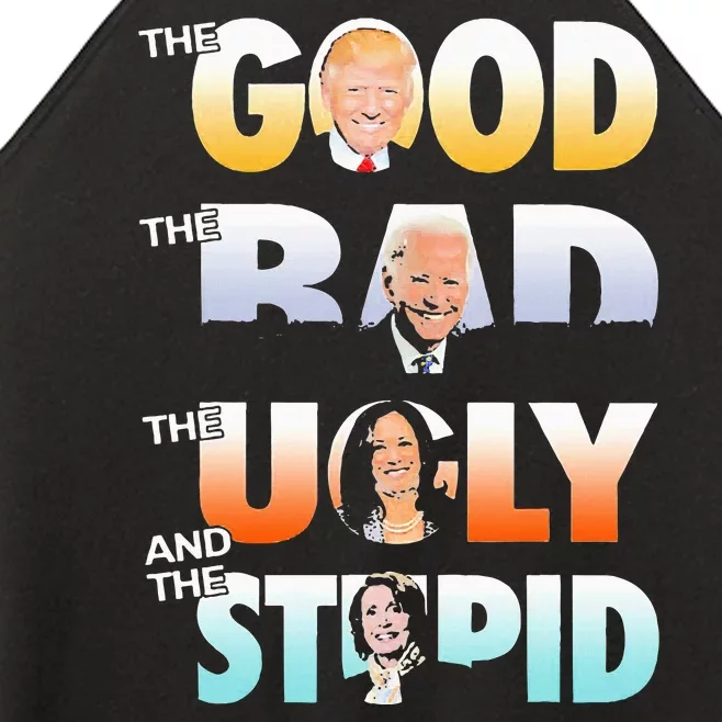 The Good Trump The Bad Biden The Good The Bad The Ugly Women’s Perfect Tri Rocker Tank