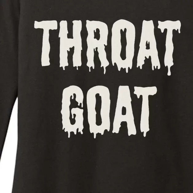 Throat Goat Womens CVC Long Sleeve Shirt