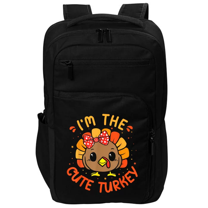 Turkey Gobble Till You Wobble Pilgrim Thanksgiving Gift Impact Tech Backpack