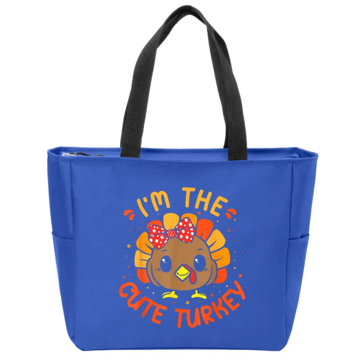 Turkey Gobble Till You Wobble Pilgrim Thanksgiving Gift Zip Tote Bag