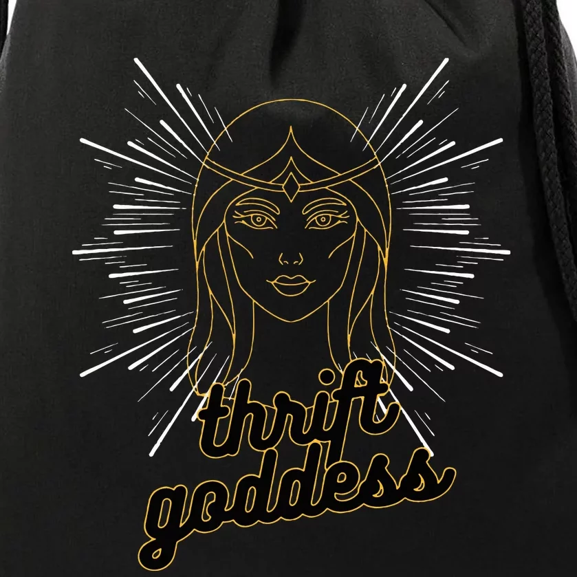 Thrift Goddess Drawstring Bag