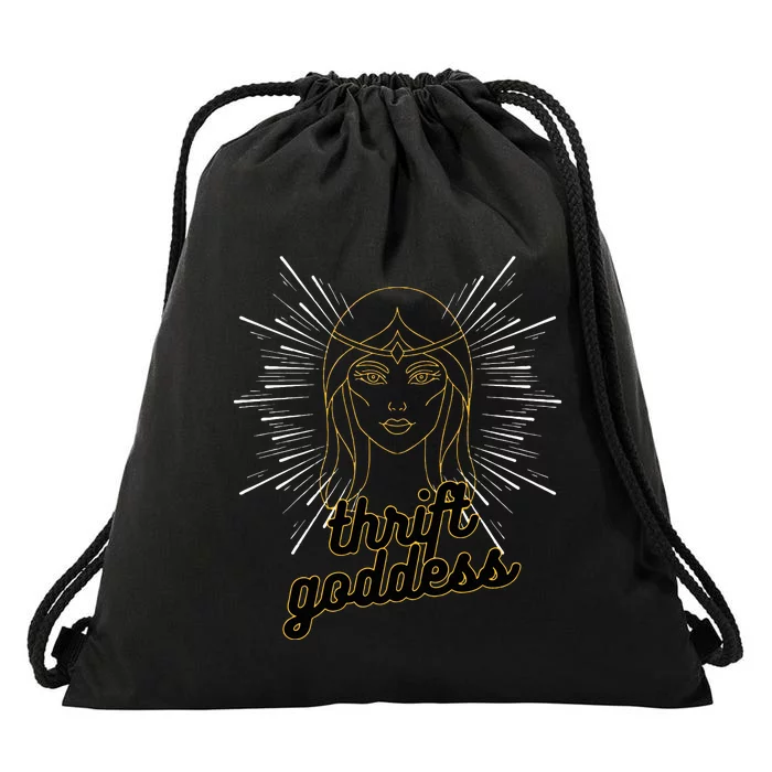 Thrift Goddess Drawstring Bag