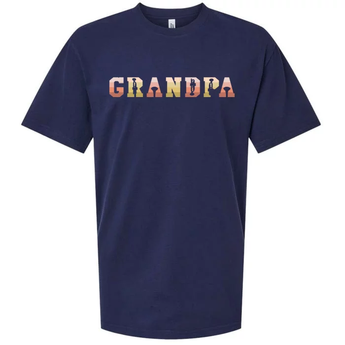 Trumpet Grandpa Trumpeter Musician Fatherhood Grandfather Gift Sueded Cloud Jersey T-Shirt