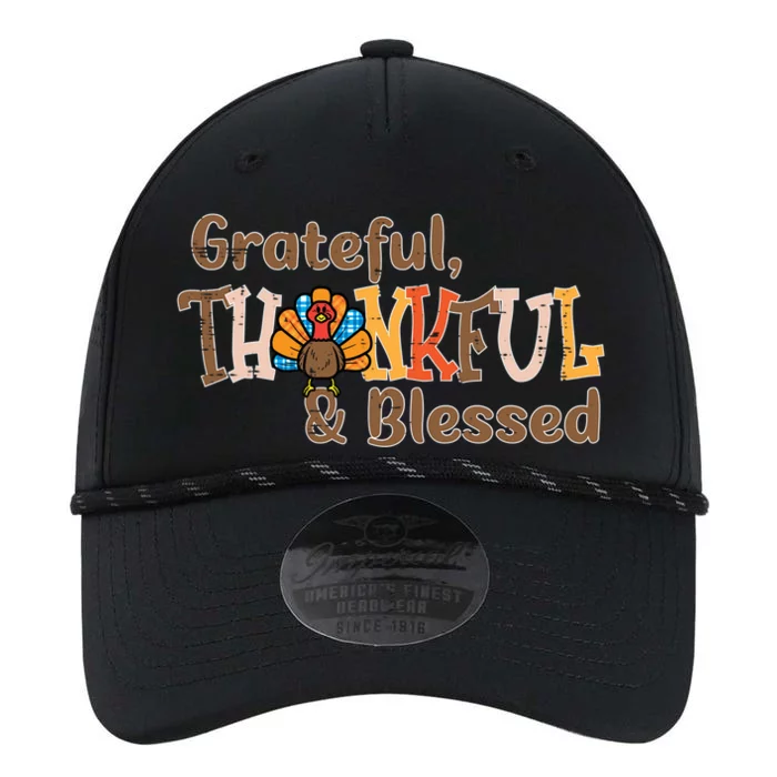 Turkey Grateful Thankful Blessed Thanksgiving Cool Gift Performance The Dyno Cap