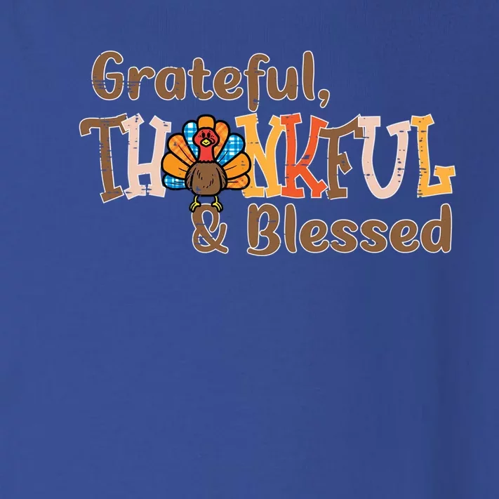 Turkey Grateful Thankful Blessed Thanksgiving Cool Gift Toddler Long Sleeve Shirt