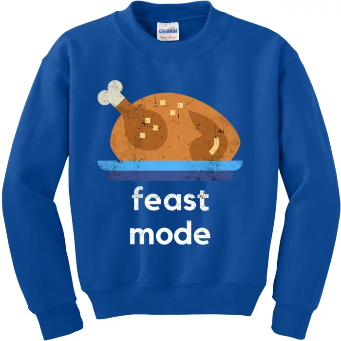 Turkey Gift Thanksgiving 2020 Funny Autumn Feast Mode Funny Gift Kids Sweatshirt