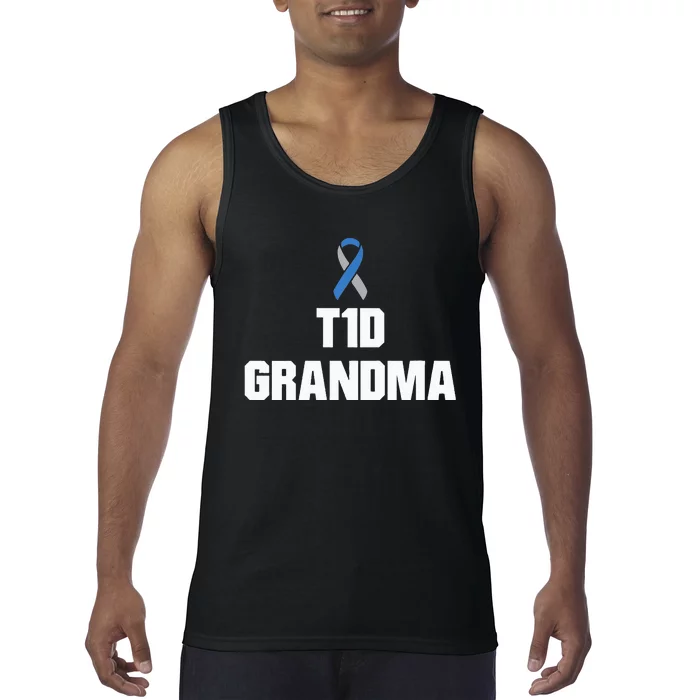 T1D Grandma Type One Diabetes Awareness Tank Top