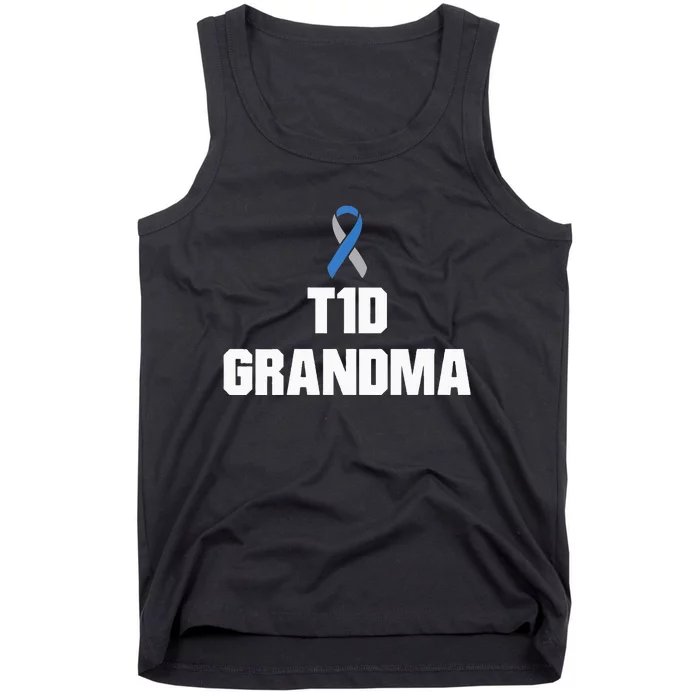 T1D Grandma Type One Diabetes Awareness Tank Top