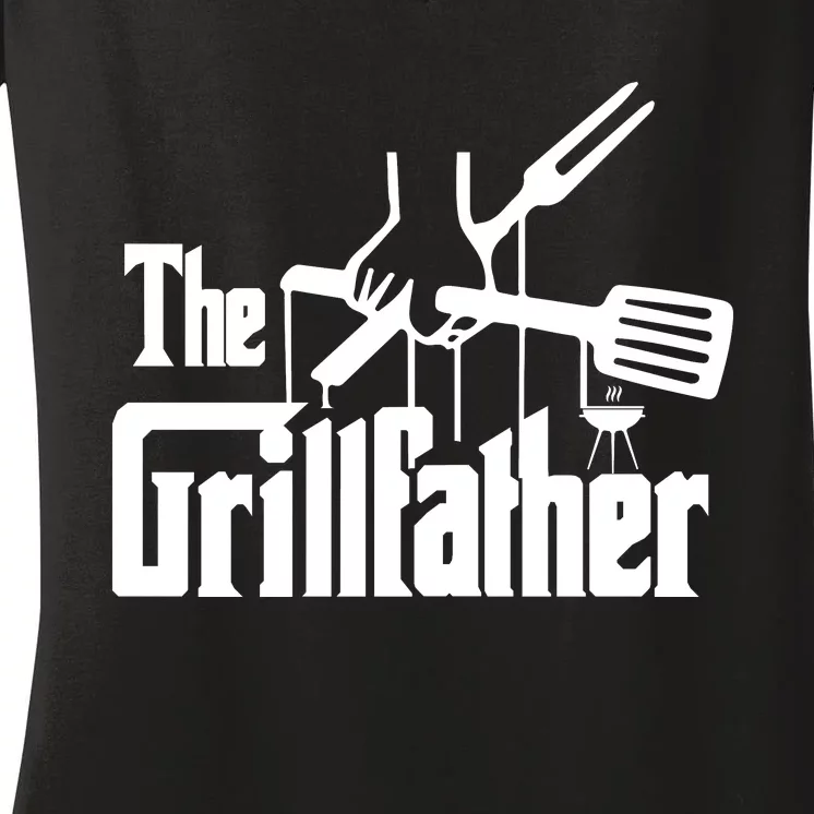 THE GRILLFATHER Women's V-Neck T-Shirt