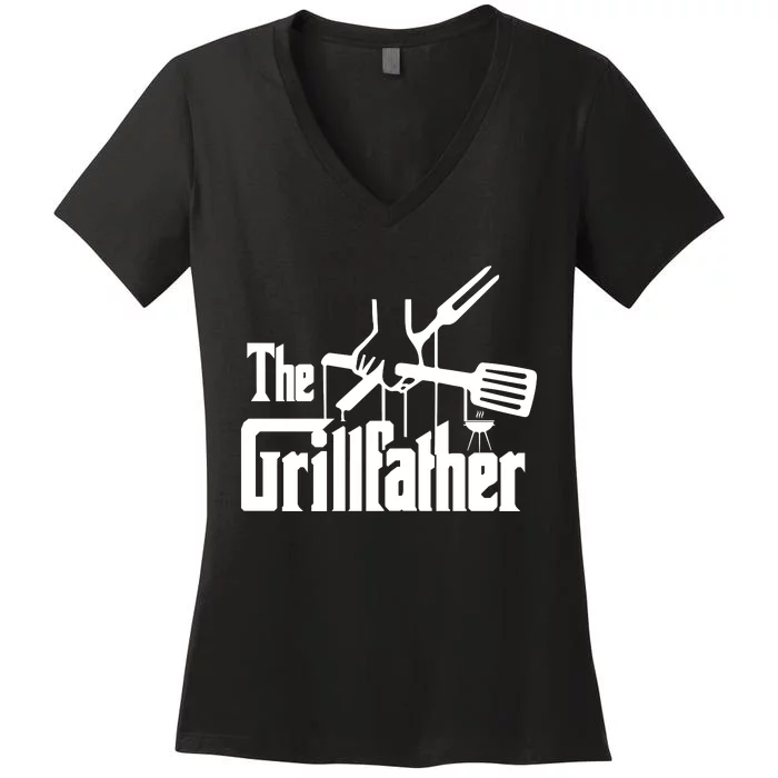 THE GRILLFATHER Women's V-Neck T-Shirt