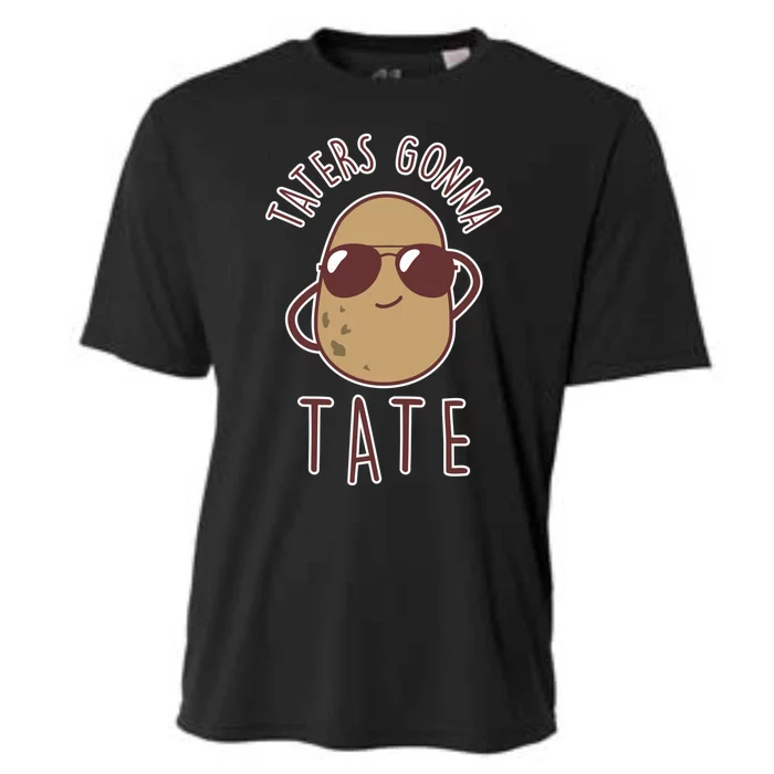 Taters Gonna Tate Funny Potato Tater Tot Foodie Gift Cooling Performance Crew T-Shirt