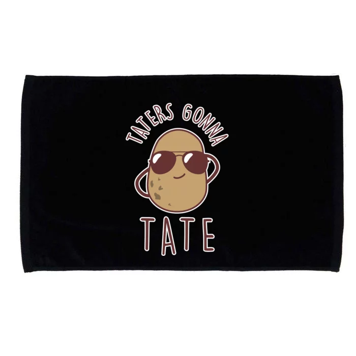 Taters Gonna Tate Funny Potato Tater Tot Foodie Gift Microfiber Hand Towel