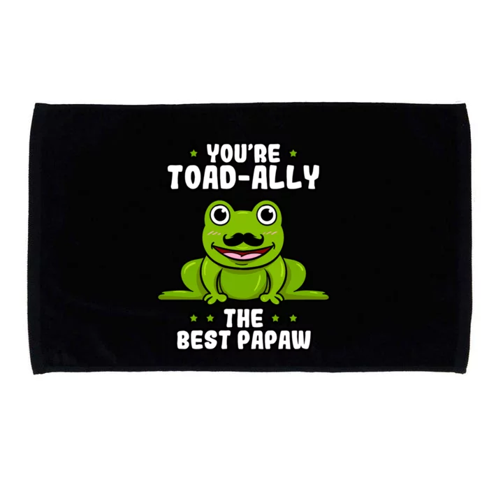 Toadcute Giftally The Best Papaw Frog Lover Toad Grandfather Great Gift Microfiber Hand Towel