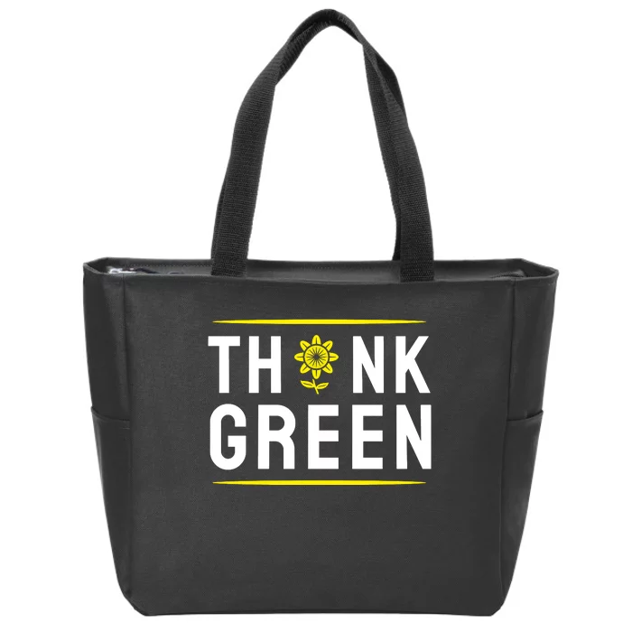 Think Green Zip Tote Bag