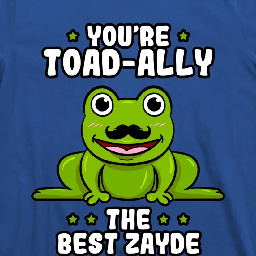 Toadcool Giftally The Best Zayde Frog Lover Toad Grandfather Gift T-Shirt