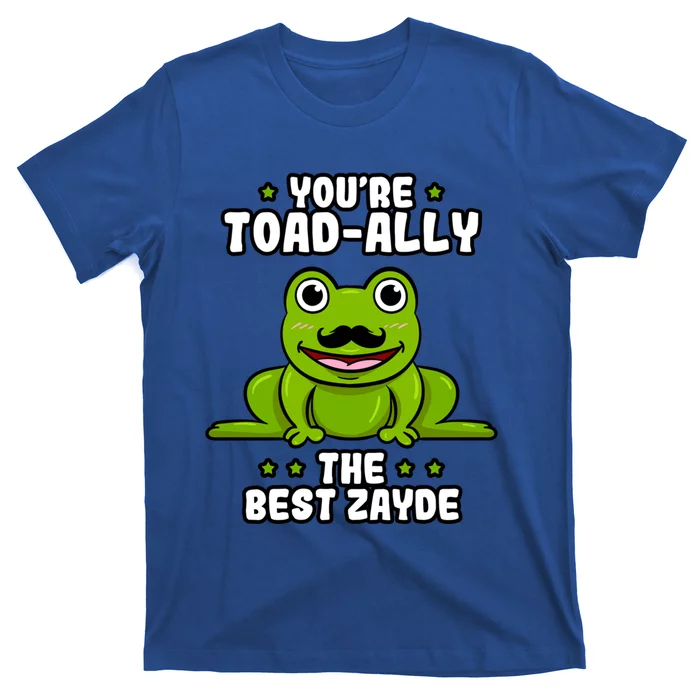 Toadcool Giftally The Best Zayde Frog Lover Toad Grandfather Gift T-Shirt