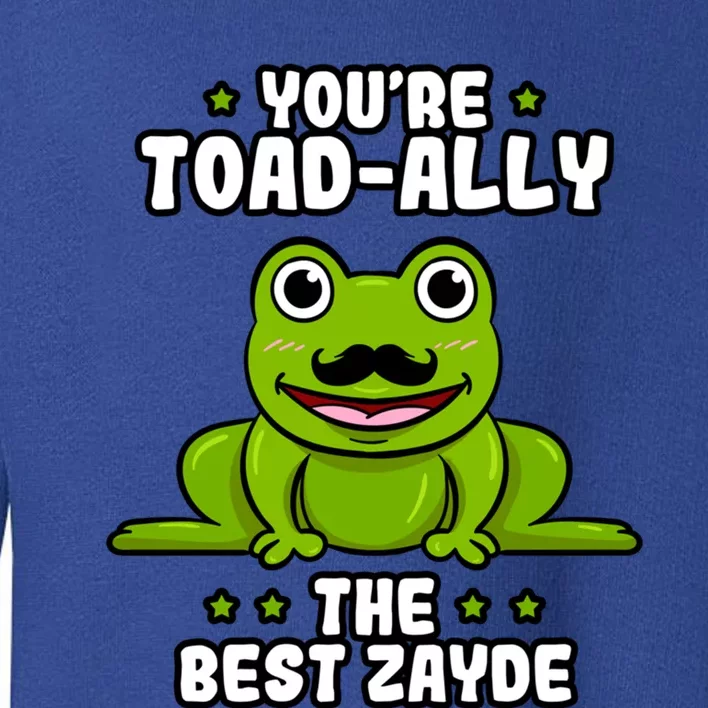 Toadcool Giftally The Best Zayde Frog Lover Toad Grandfather Gift Toddler Sweatshirt