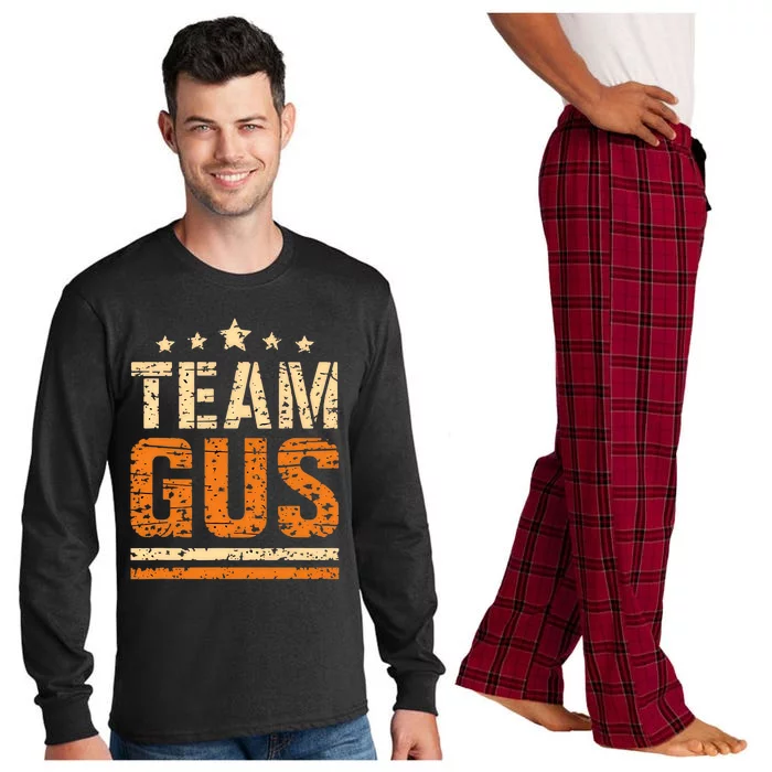 Team Gus ThatS My Dad Gus Support Saying Long Sleeve Pajama Set