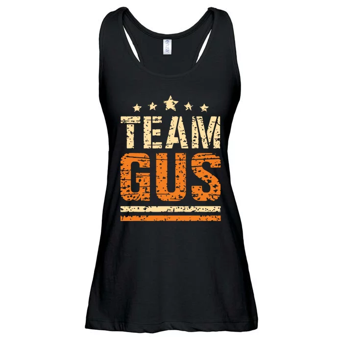 Team Gus Thats My Dad Gus Support Saying Ladies Essential Flowy Tank