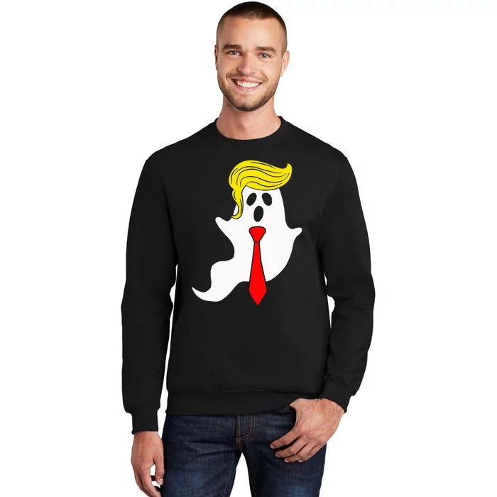 Trump Ghost Trump Hair Halloween Sweatshirt