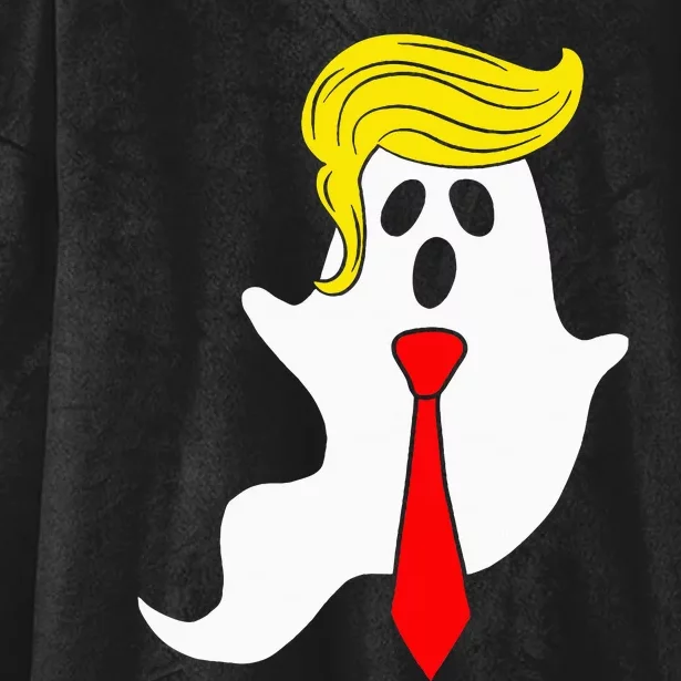 Trump Ghost Trump Hair Halloween Hooded Wearable Blanket